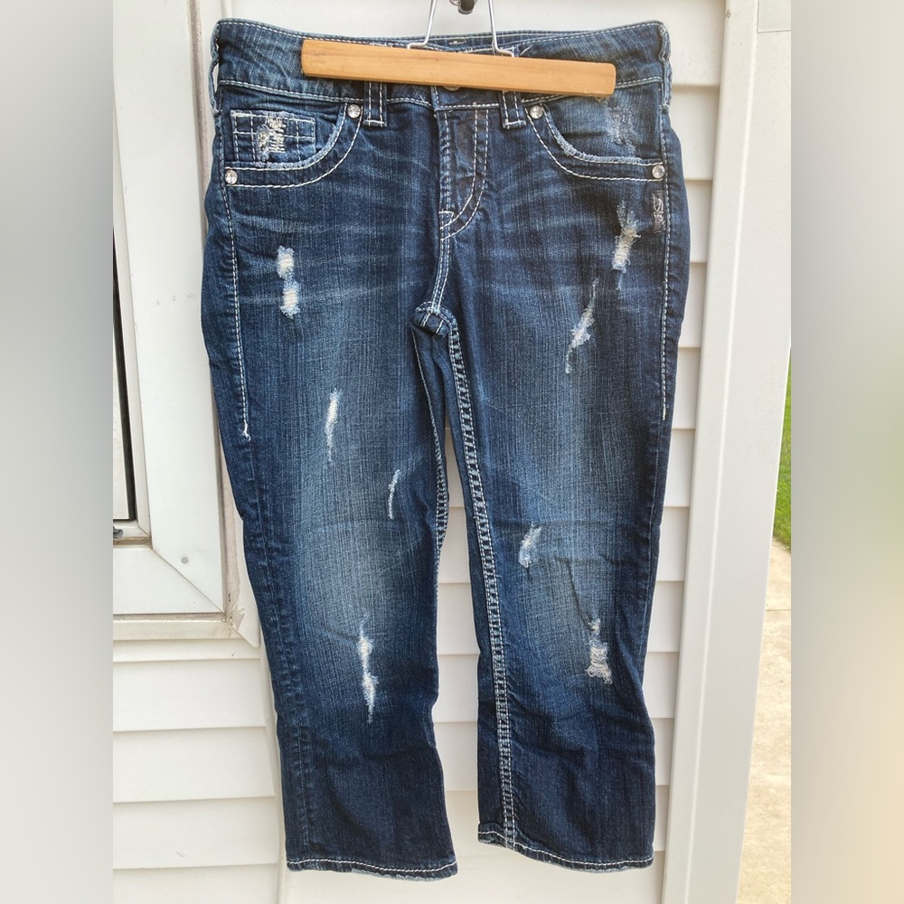 Silver Suki Flap capris